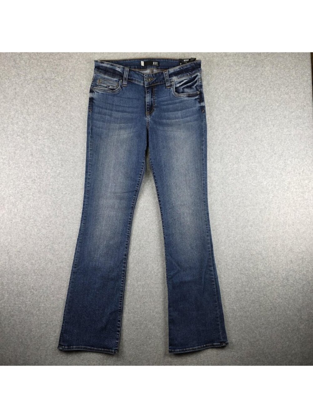 KUT From The Kloth Natalie Jeans Womens 8 Bootcut Blue Stretch Denim 30x32.5